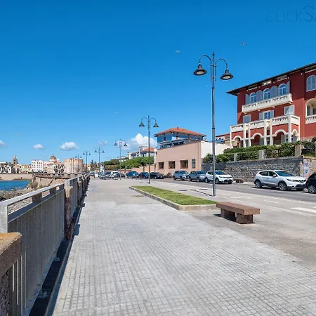 Appartement Fignoni - Attico Panoramico Fronte Mare O Matrimoniale Con Bagno Privato Alghero